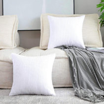 White decorative best sale euro pillow